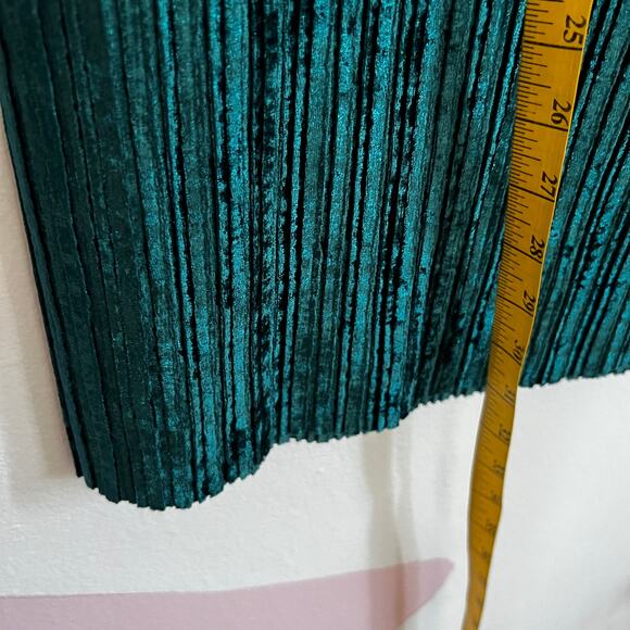 Vintage Blue Velvet Maxi Skirt Y2K 90s Grunge Witchy Fairycore Goth Retro Medium - Picture 4 of 5